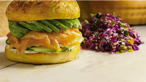 Smoked Salmon Bagel Sandwich